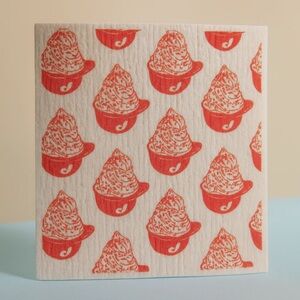 Phillies Ice Cream Helmet Swedish Dish Cloth *NEVER USED*